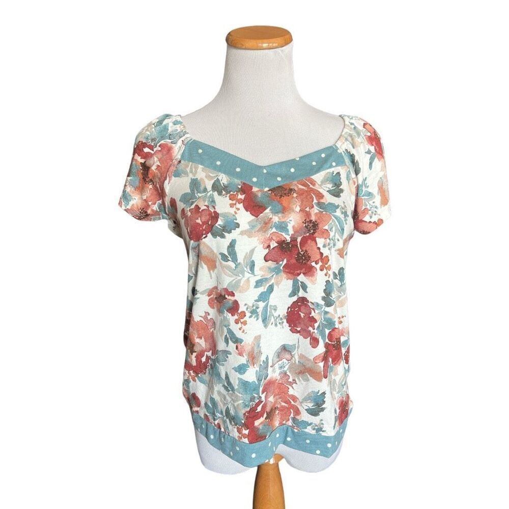 NWT Womens Cato Sleep Well Luxe Dreamy Sleep Top Pajama Shirt - Sz S